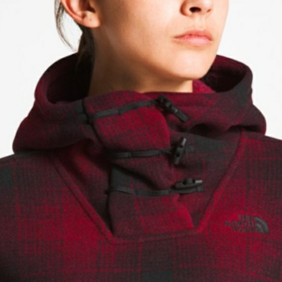 The North Face Crescent Plaid Hoodie Medium - Picture 3 of 8